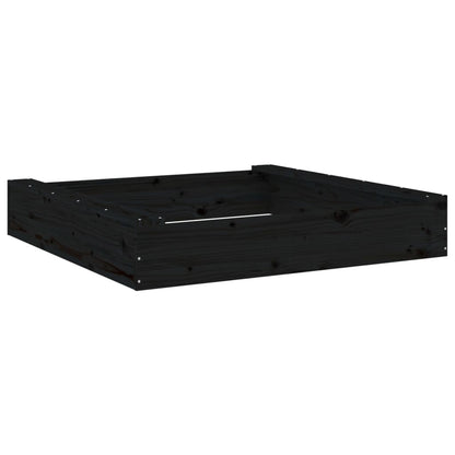 Sandkasten mit Sitzen Quadratisch Massivholz