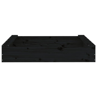Sandkasten mit Sitzen Quadratisch Massivholz