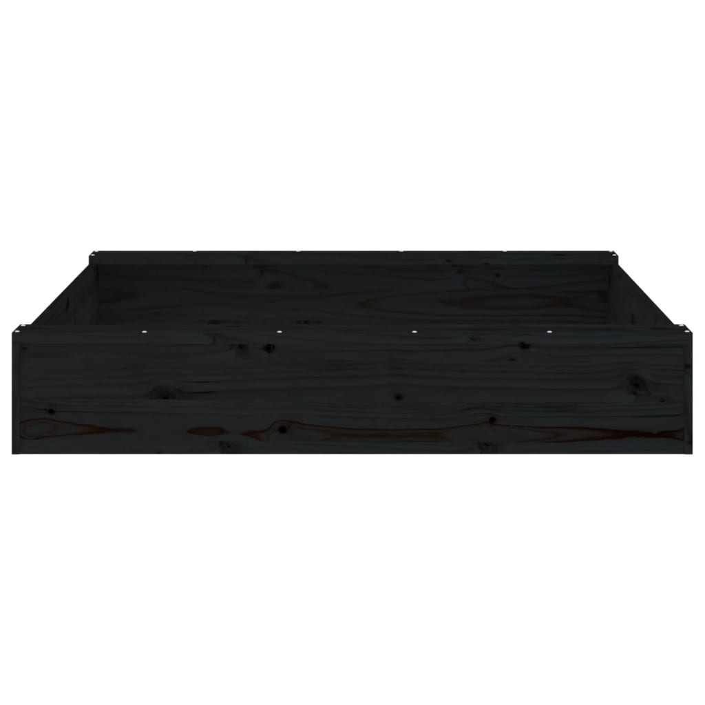 Sandkasten mit Sitzen Quadratisch Massivholz