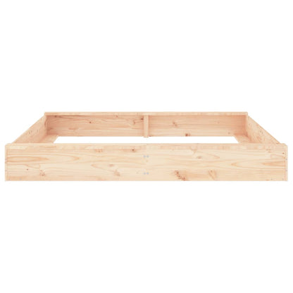 Sandkasten mit Sitzen Quadratisch Massivholz