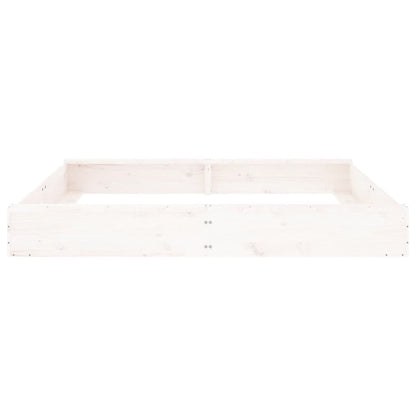 Sandkasten mit Sitzen Quadratisch Massivholz