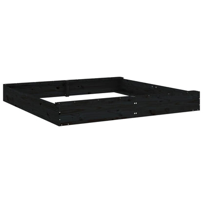 Sandkasten mit Sitzen Quadratisch Massivholz