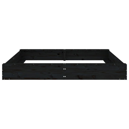 Sandkasten mit Sitzen Quadratisch Massivholz