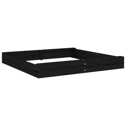 Sandkasten mit Sitzen Quadratisch Massivholz