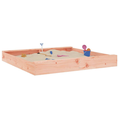 Sandkasten mit Sitzen Quadratisch Massivholz