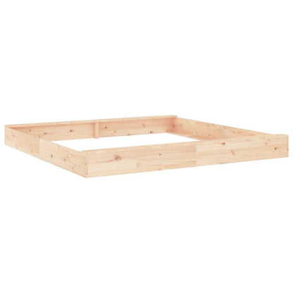 Sandkasten mit Sitzen Quadratisch Massivholz