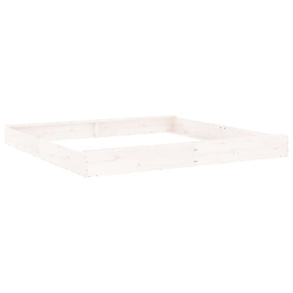 Sandkasten mit Sitzen Quadratisch Massivholz