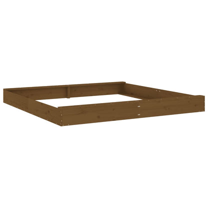 Sandkasten mit Sitzen Quadratisch Massivholz