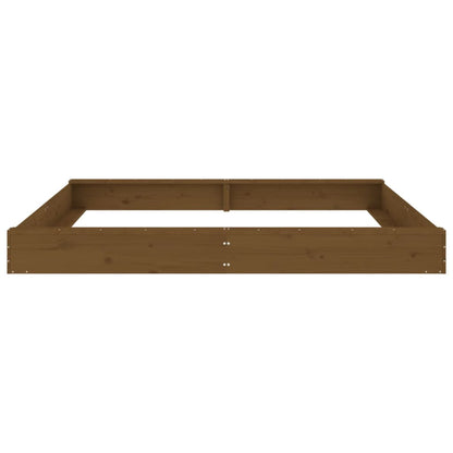 Sandkasten mit Sitzen Quadratisch Massivholz