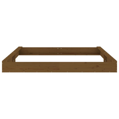 Sandkasten mit Sitzen Quadratisch Massivholz