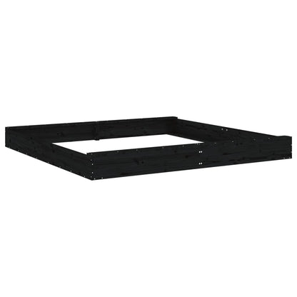 Sandkasten mit Sitzen Quadratisch Massivholz