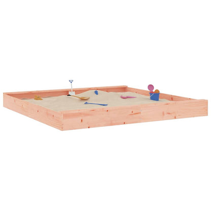 Sandkasten mit Sitzen Quadratisch Massivholz