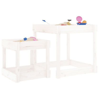 Sand-Spieltische 2 Stk. Massivholz - Yekta