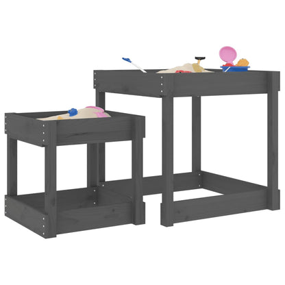 Sand-Spieltische 2 Stk. Massivholz - Yekta