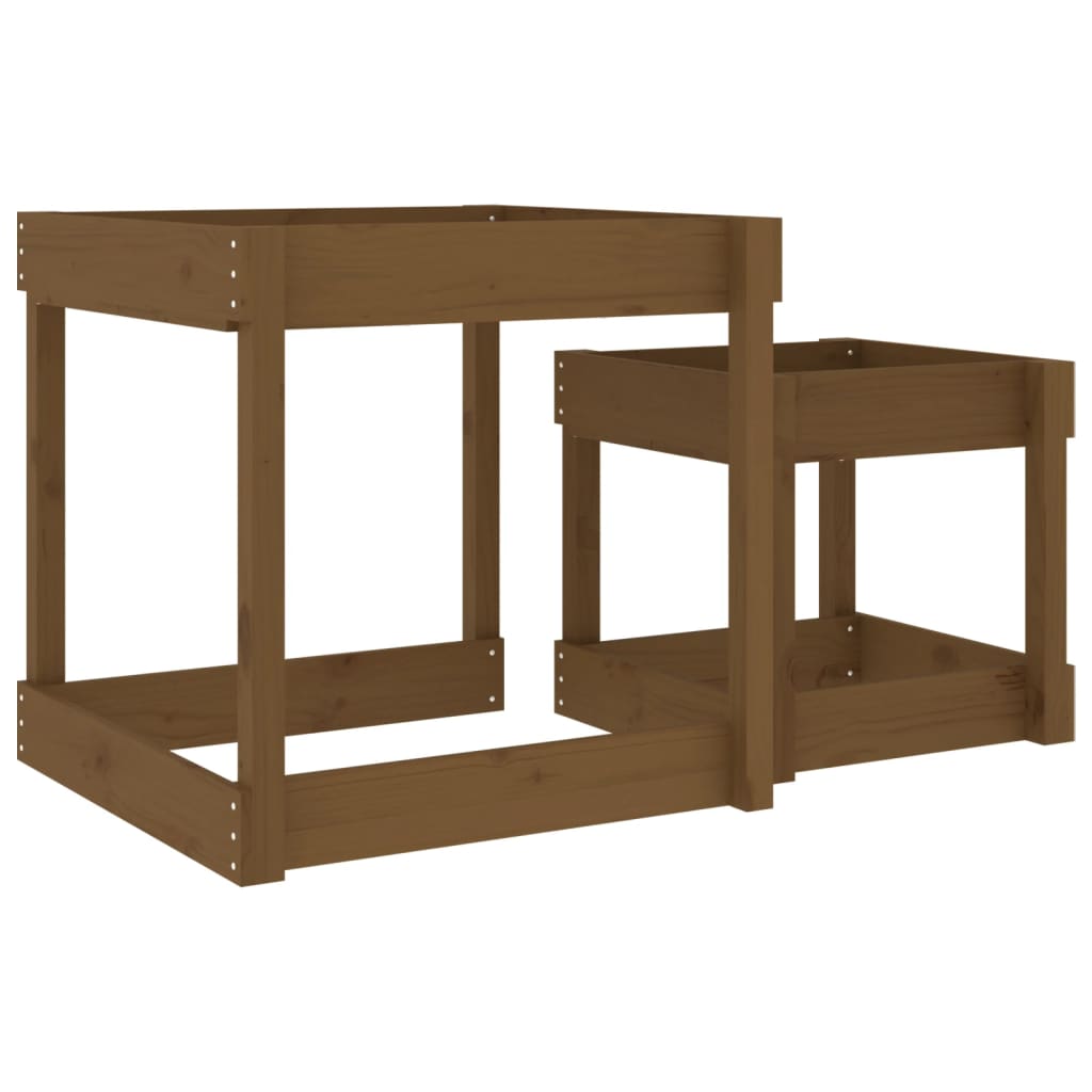 Sand-Spieltische 2 Stk. Massivholz - Yekta