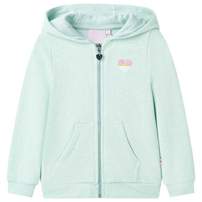 Kinder-Kapuzenpullover mit Reißverschluss