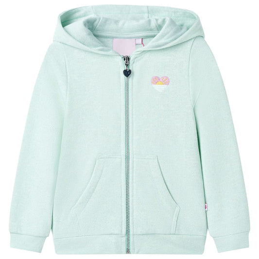 Kinder-Kapuzenpullover mit Reißverschluss