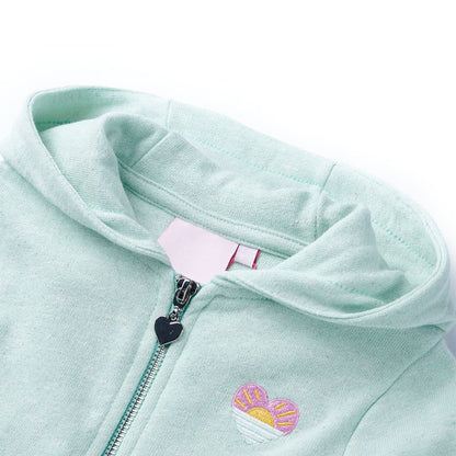 Kinder-Kapuzenpullover mit Reißverschluss