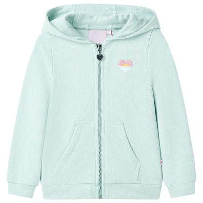 Kinder-Kapuzenpullover mit Reißverschluss