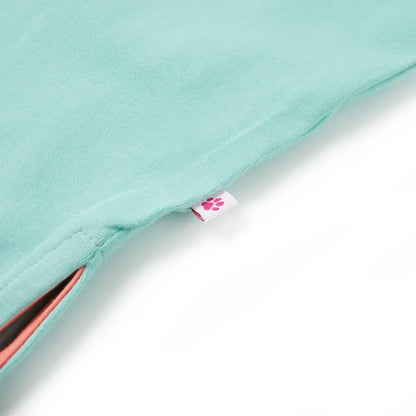 Kinderkleid mit Kordelzug Helles Minzgrün