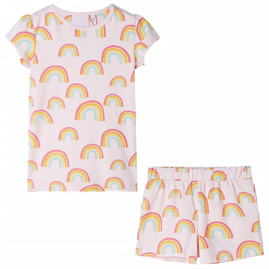 Kinderpyjama mit Kurzen Ärmeln Zartrosa