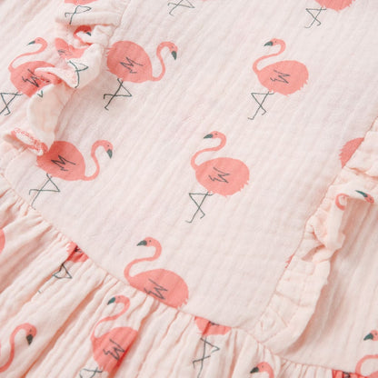 Kinderkleid mit Rüschen Zartrosa