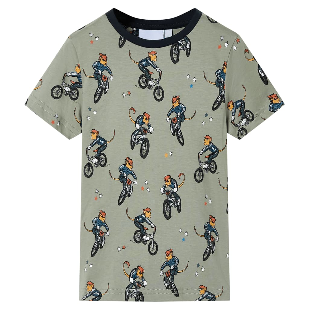 Kinderpyjama mit Kurzen Ärmeln Hellkhaki