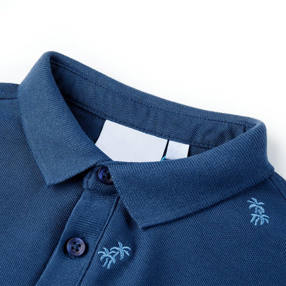 Kinder-Poloshirt Dunkelblau