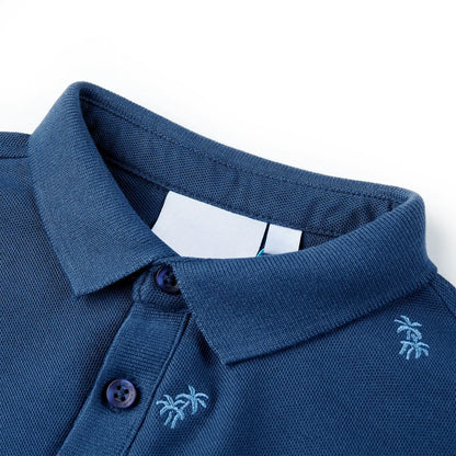 Kinder-Poloshirt Dunkelblau