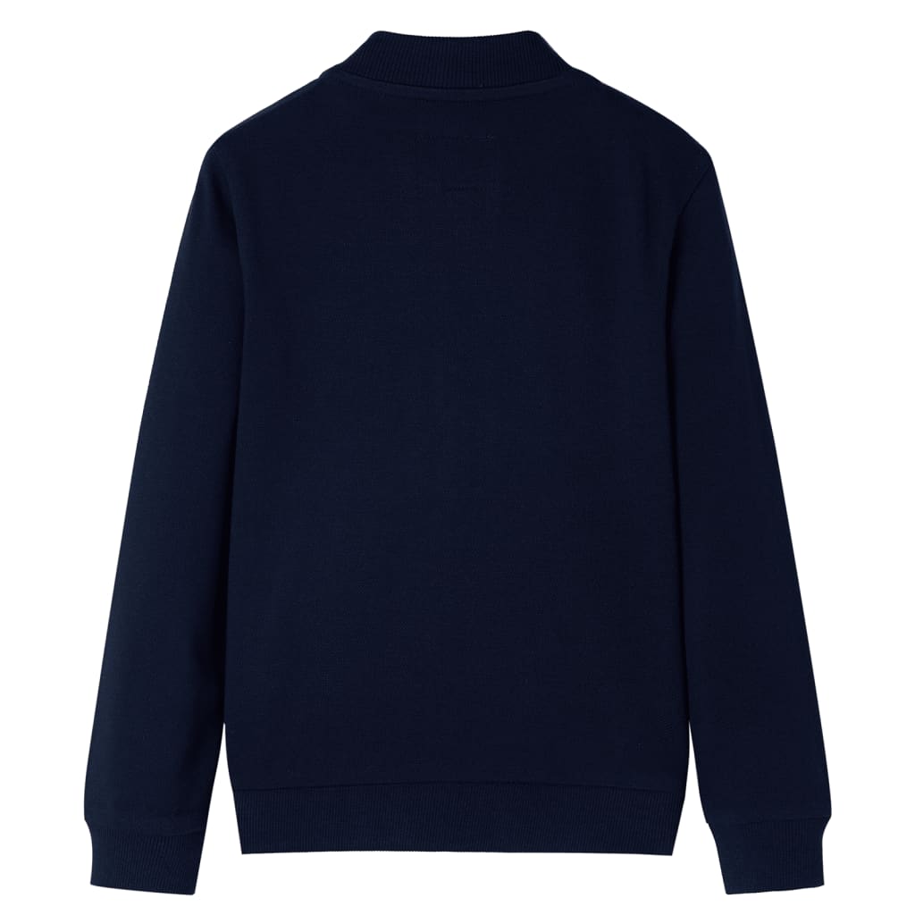 Kinder-Sweatshirt mit Reißverschluss Marineblau