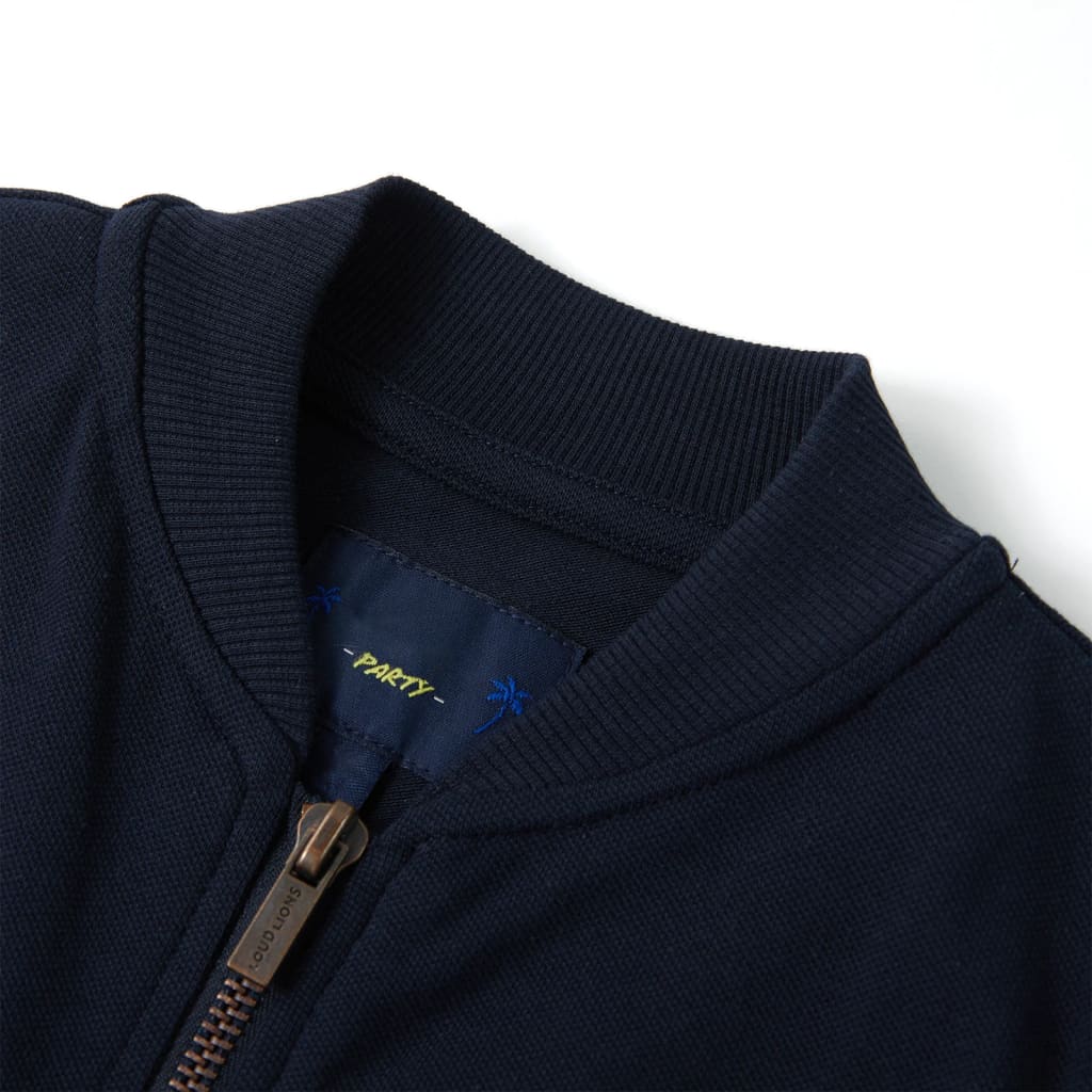Kinder-Sweatshirt mit Reißverschluss Marineblau
