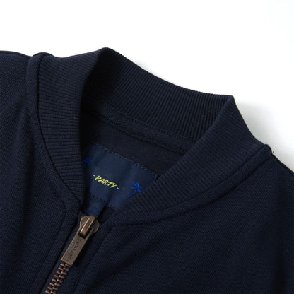 Kinder-Sweatshirt mit Reißverschluss Marineblau