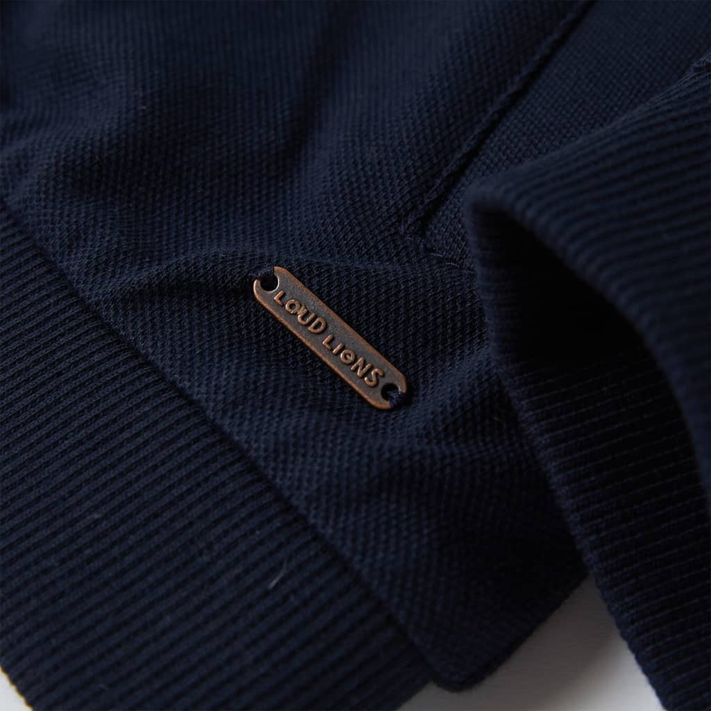 Kinder-Sweatshirt mit Reißverschluss Marineblau