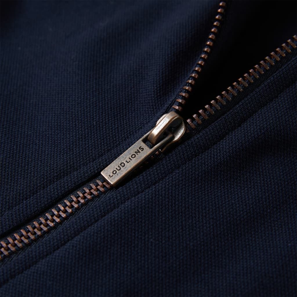 Kinder-Sweatshirt mit Reißverschluss Marineblau