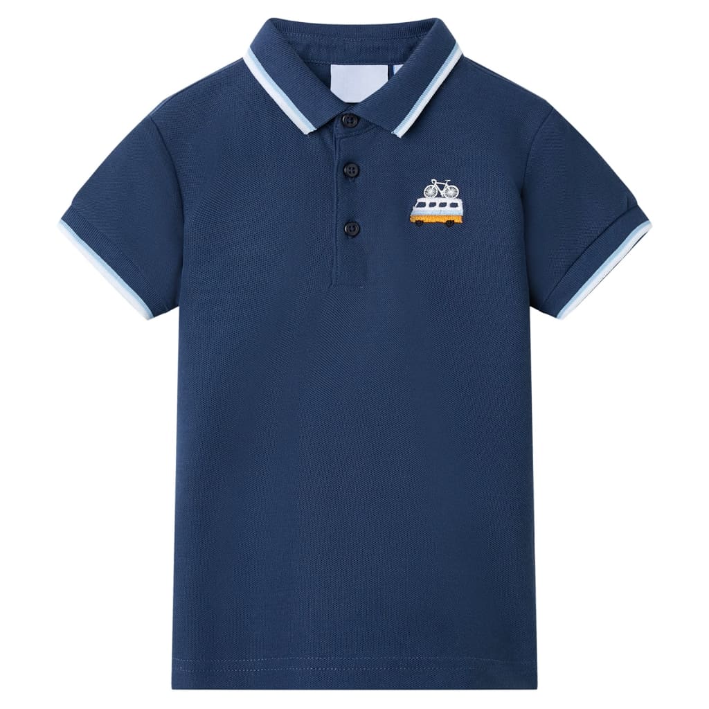 Kinder-Poloshirt Dunkelblau