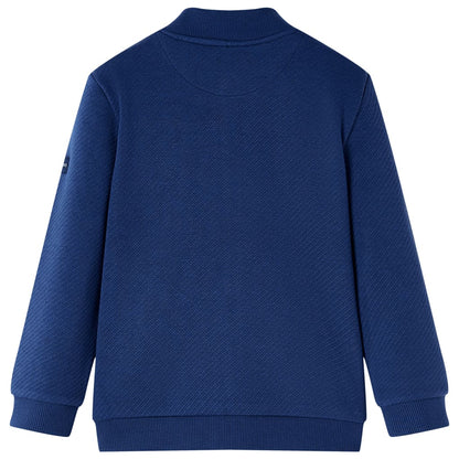 Kinder-Sweatshirt mit Reißverschluss Marineblau