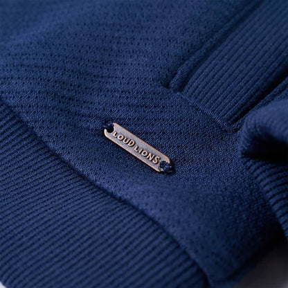 Kinder-Sweatshirt mit Reißverschluss Marineblau