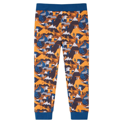 Kinderpyjama mit Langen Ärmeln Cognac