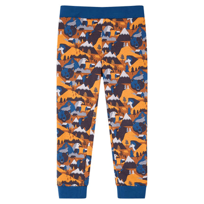 Kinderpyjama mit Langen Ärmeln Cognac
