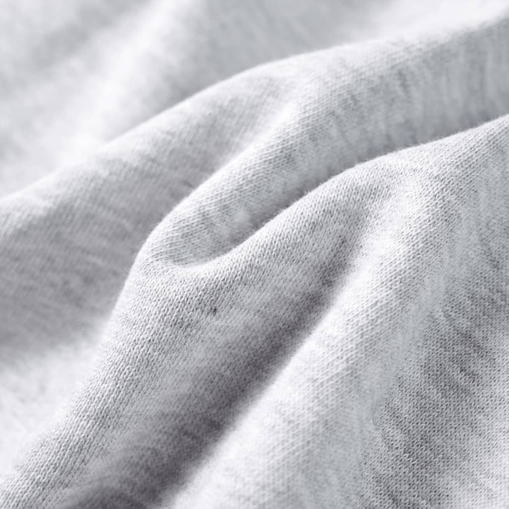 Kinder-Kapuzenpullover Grau Melange und Orange