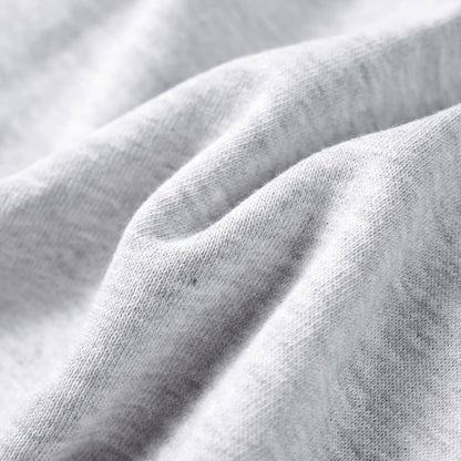 Kinder-Kapuzenpullover Grau Melange und Orange