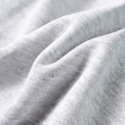 Kinder-Kapuzenpullover Grau Melange und Orange