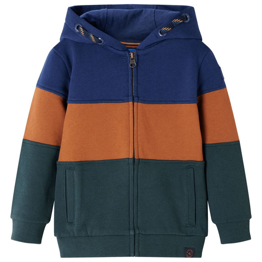 Kinder-Kapuzenpullover mit Reißverschluss