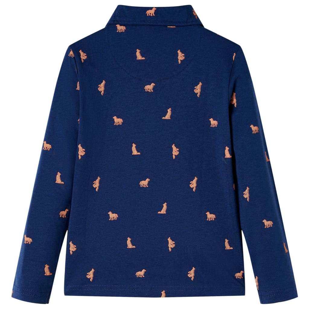 Kinderhemd Marineblau