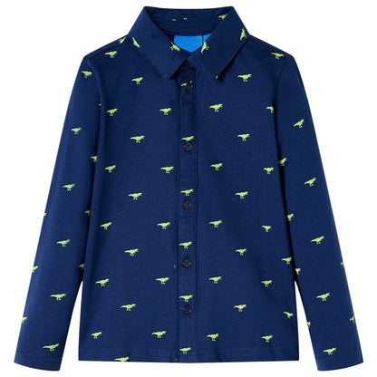 Kinderhemd Marineblau