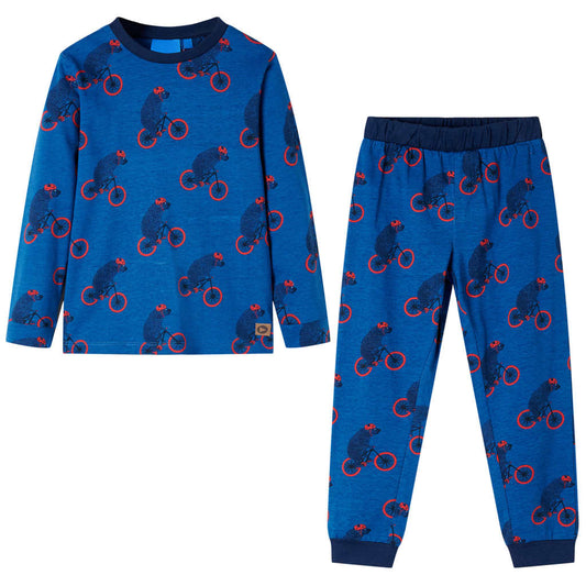 Kinderpyjama mit Langen Ärmeln Petrolblau