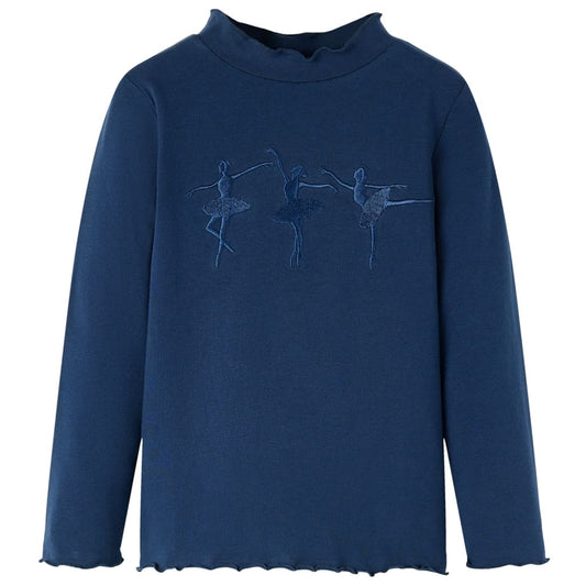Kinder-Langarmshirt Marineblau