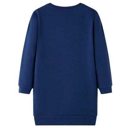 Kinder-Pulloverkleid Marineblau