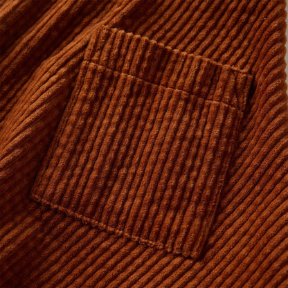 Kinderrock mit Taschen Cord Cognac