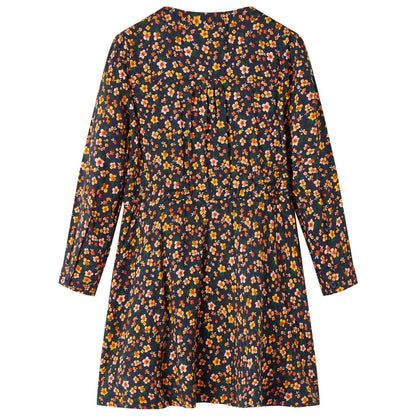 Kinderkleid mit Langen Ärmeln Marineblau